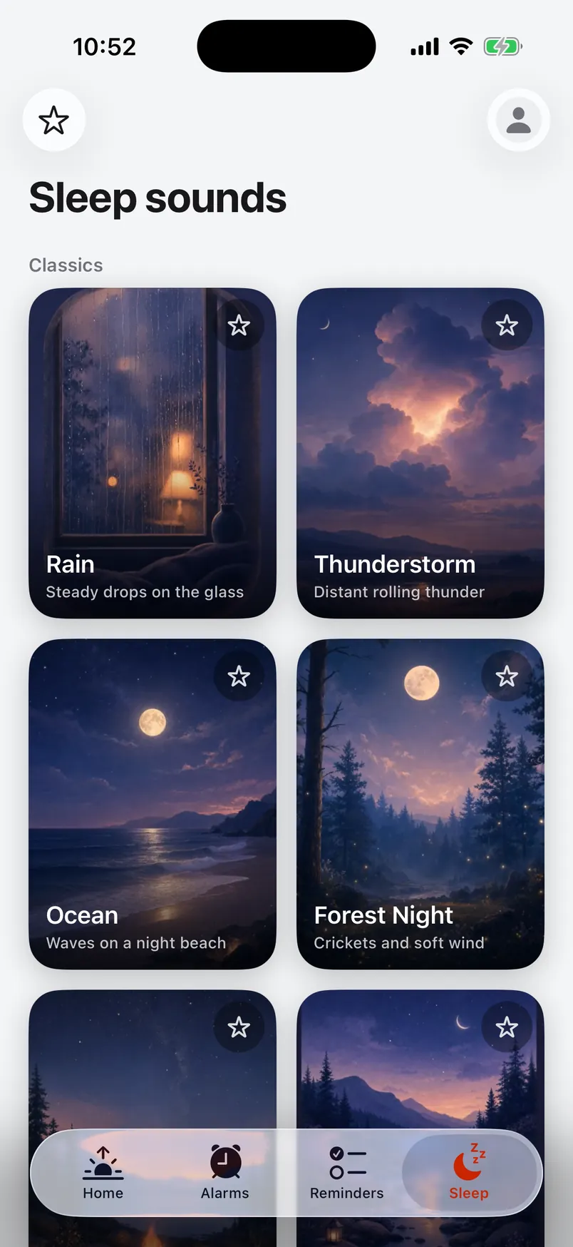 Sleep sounds: rain, thunderstorm, ocean and forest night
